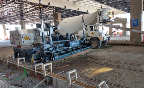 Paving terminal canopy